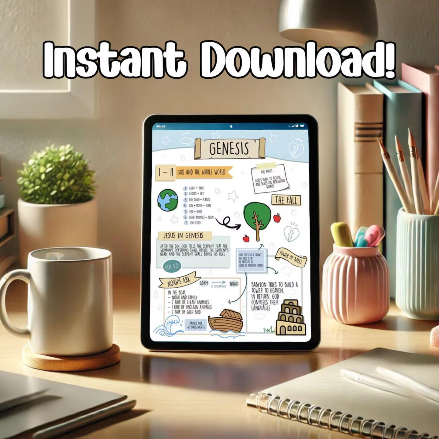 Pre-Made Bible Note Cards [Digital Download]