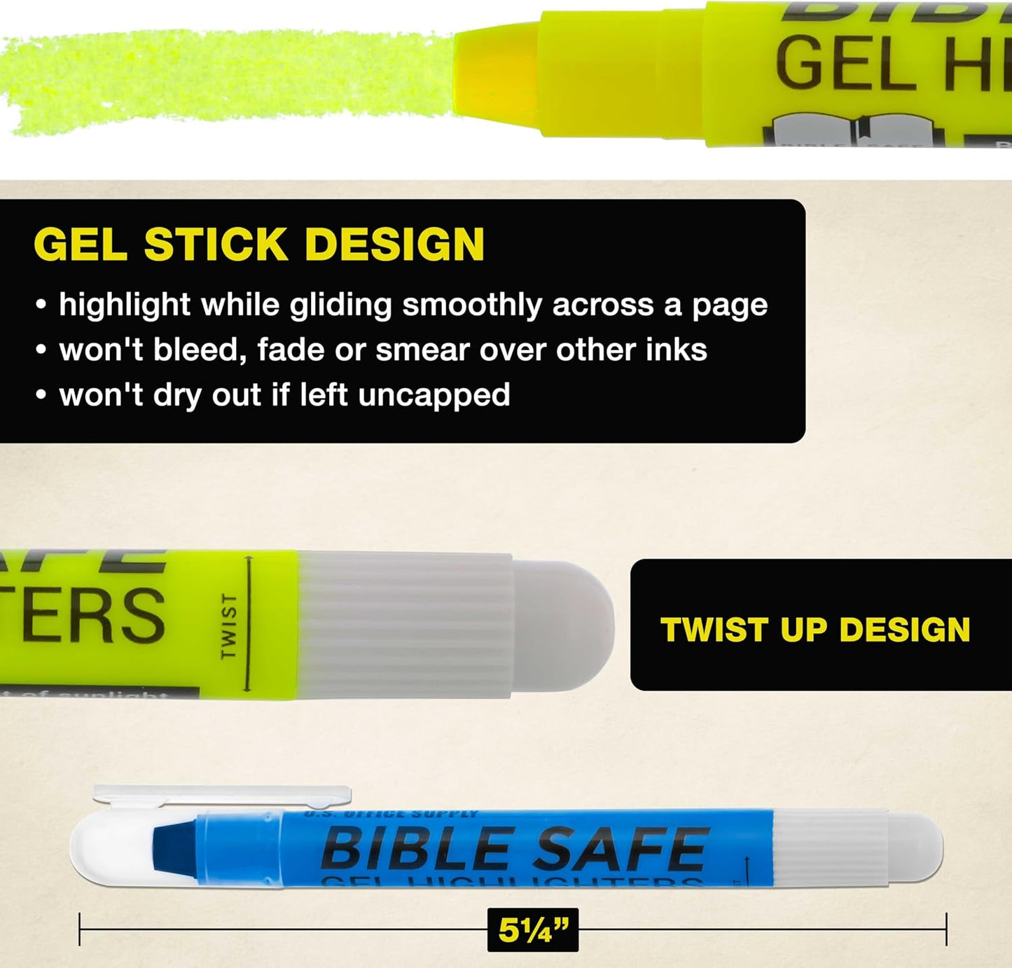 Bible Safe Gel Highlighters