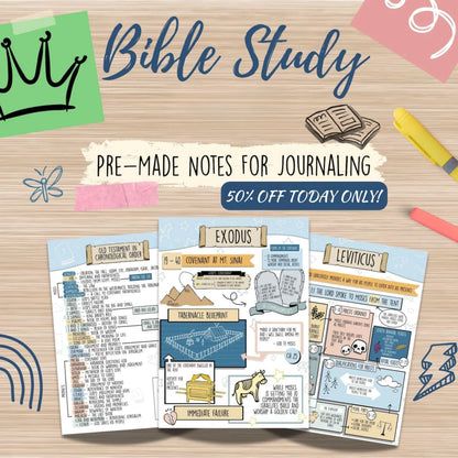Pre-Made Bible Journaling Note Cards